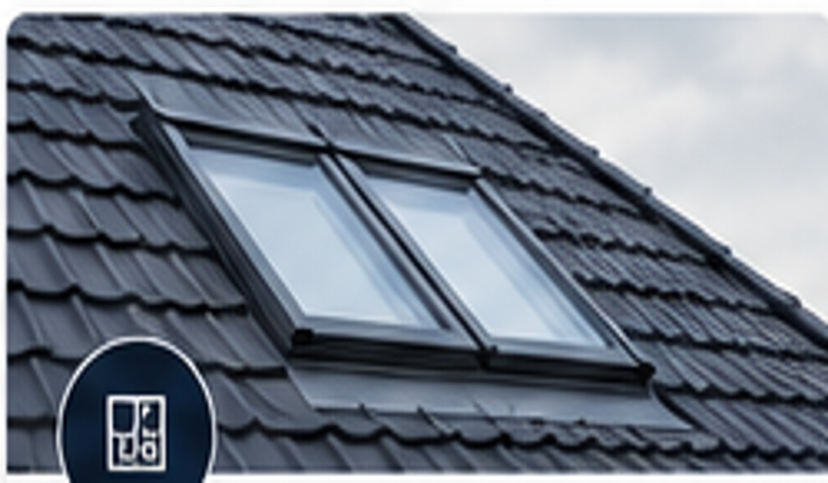 Fenêtres de toit Velux installées sur une toiture